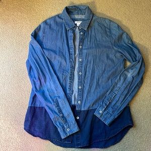 Lacoste blue cotton shirt size 38